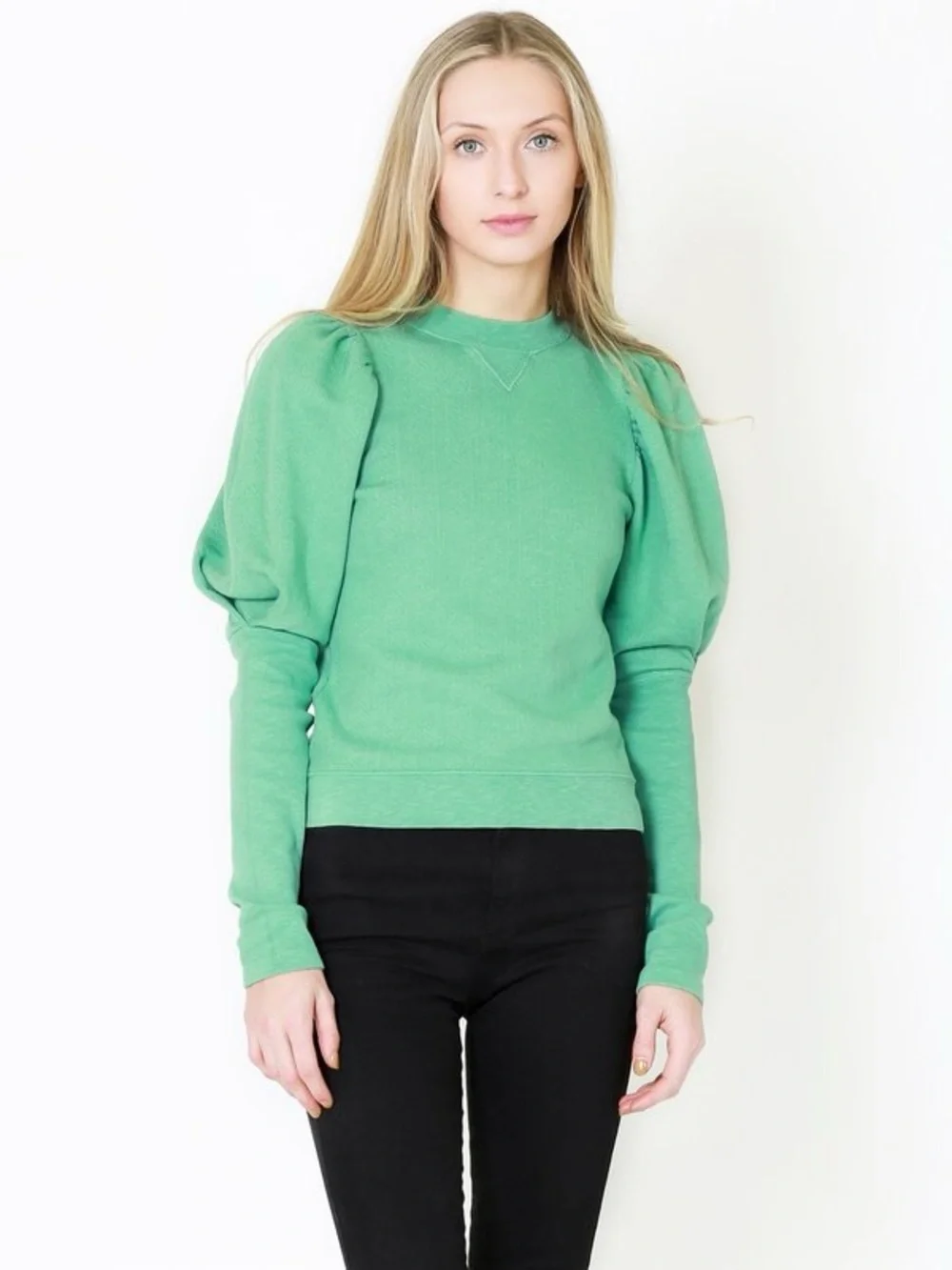 Ulla Johnson Philo Sweatshirt Turquoise Size S